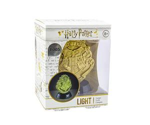 Paladone Hogwarts Crest Icon Light BDP | Inspirado en la serie Harry Potter | Luz nocturna ideal para dormitorios de niños, oficina y hogar | Pop Culture Lighting Merchandise, dorado