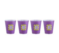 Paladone Juego de 4 vasos de chupito con marco de fotos para puerta de Mónica