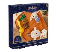 Paladone Kit de lujo de dijes de bolsa de fieltro de Harry Potter, para hacer dijes de Dobby, Hedwig, Golden Snitch y Mandrágora, juego de manualidades de costura
