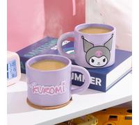 Paladone – Taza de café Kuromi (cerámica) – 400 ml, licencia oficial Sanrio Hello Kitty & Friends