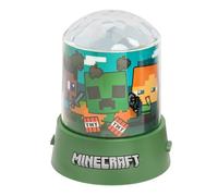Paladone - Lámpara de proyección para fiestas de Minecraft con LED RGB con licencia oficial, para niños, hogar, cumpleaños, fiestas, productos para juegos que funcionan con pilas