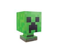Paladone Lámpara Icon Minecraft Creeper Con Luz Led, Altura 26.6 Cm, Alimentación Usb O Baterías, Diseño Iluminado para Fans Del Juego