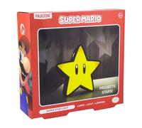Paladone Proyector de Luz Estrella Super Mario Bros - Luz Decorativa Oficial, Regalo Gamer Retro, Funciona a Pilas