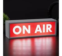 Paladone Letrero LED ON AIR - Luz para Estudios de Grabación, Decoración para Habitación, Funciona con Pilas