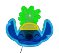 Paladone Lilo & Stitch Pineapple LED Neon Walllight, lámpara de Disney con licencia oficial con cable de alimentación para el hogar o regalo para los fanáticos del cine