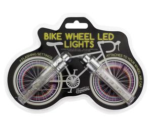 Paladone Luces LED para ruedas de bicicleta - Set de dos tapas de aire coloridas, 7 modos de parpadeo, decoración y seguridad nocturna, regalo para ciclistas