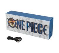 Paladone Luz de caja con logotipo de una pieza, lámpara LED de anime de Netflix, sombrero de paja, regalos de piratas para fanáticos de la cultura pop, decoración del hogar alimentada por pilas