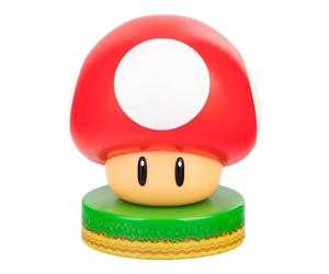Paladone - Luz de icono de superchampiñón, regalo con licencia oficial de Nintendo para jugadores, luz nocturna a pilas