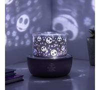 Paladone Luz de proyección de Navidad antes de la noche - Lámpara de proyector oficial con licencia oficial con sonidos y escenas intercambiables, anillo de características Jack Skellington, 4 modos