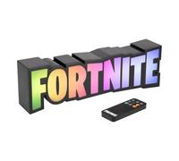 Fortnite - Luz RGB con logotipo que cambia de color, lámpara de juegos con licencia oficial con control remoto, pantalla en pared o escritorio, decoración del hogar alimentada por USB para jugadores