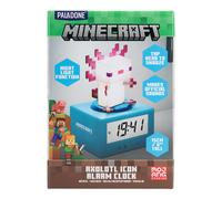 Paladone minecraft axolotl reloj despertador digital con función de l
