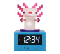 Paladone Minecraft Axolotl Reloj Despertador Digital con Función de Luz Nocturna, Juego con Licencia Oficial y Decoración de Dormitorio Regalo para Niños y Adolescentes