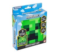 Paladone Minecraft Creeper - Luz nocturna, función de sensor nocturno, portátil, parte trasera adhesiva para colocación en pared, regalo oficial y decoración de dormitorio para fanáticos de Minecraft