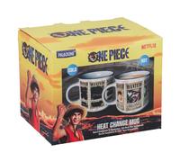 Paladone One Piece Wanted Straw Hat Pirates Heat Changing Mug 350ml, Officially