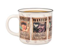 Paladone One Piece Wanted - Taza de 350 ml con diseño de piratas con sombrero de paja que cambia de calor, producto oficial del anime, taza de café para bebidas calientes, té, chocolate caliente,