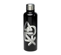 Paladone PP6582PS Botella de Agua metálica Playstation, Juventud Unisex, Negro, 7 x 7 x 24 cm