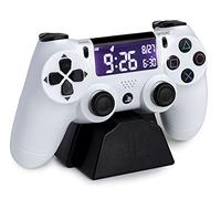 Paladone PP8342PS - Despertador con Mando de Playstation (Pantalla LCD inversa), Color Blanco