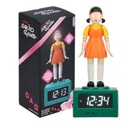 Paladone Reloj Despertador de muñeca del Juego del Calamar, luz Oficial de Netflix, Accesorios y decoración para Dormitorio de niños