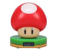 Paladone Reloj Despertador Digital Super Mario Bros - Producto Oficial Nintendo con Sonidos Power Up, Reloj y Accesorios de habitación para niños