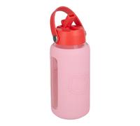 Paladone Sanrio Hello Kitty - Botella de agua de vidrio con funda de silicona, 800 ml, apta para lavavajillas, con licencia oficial