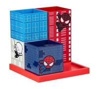 Paladone Spiderman - Organizador de escritorio con licencia oficial de cómics, decoración y regalo para fanáticos de la serie de cómics y jugadores, nostálgico superhéroe de Marvel