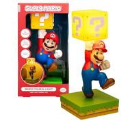 Paladone Super Mario Diorama Light - 35cm Tap-Activated Lamp with 3 Brightness Settings & Official Sound, USB Powered Bedroom & Gaming Room Decor - Nintendo Collectible Gift