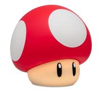 Paladone Super Mario Lámpara Super Mushroom SquishyGlo - Luz nocturna de silicona recargable con 3 niveles de brillo, producto oficial Nintendo