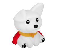 Paladone Superman Krypto The Superdog SquishyGlo - Luz de silicona, lámpara oficial de DC Comics para niños, adolescentes y adultos, decoración de dormitorio inalámbrica y recargable, mercancía