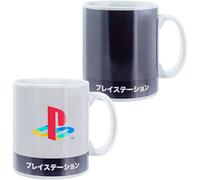 Paladone Taza de café con cambio de calor Playstation Heritage XL, 550 ml, taza de cerámica que cambia de color, multicolor (PP8981PS)