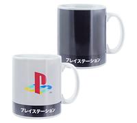 Paladone Taza de café con cambio de calor Playstation Heritage XL, 550 ml, taza de cerámica que cambia de color, multicolor (PP8981PS)