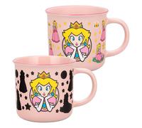 Paladone Taza térmica Princesa Peach de Super Mario 300 ml cerámica rosa Licencia oficial Nintendo