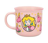 Paladone Taza de café con efecto térmico de Super Mario Princess Peach de 300 ml, con licencia oficial, color rosa, taza de café de cerámica para bebidas calientes, regalo para jugadores, colección de