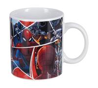 Paladone, Taza de café de cerámica con licencia oficial de Marvel con diseño de collage de cómics de Spiderman, apta para microondas y lavavajillas, XL, 550 ml