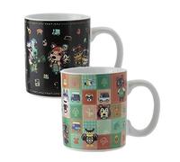 Paladone Taza de cerámica con diseño de cruces de animales con cambio de calor