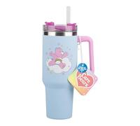 Paladone - Taza térmica azul de 1,2 l y pajita de los Osos Amorosos, botella con licencia oficial para beber agua, té helado y café, adorable artículo coleccionable de cultura pop para fans