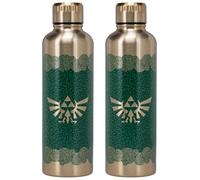 Paladone Tears of The Kingdom - Botella de agua de metal con licencia oficial de Zelda, decoración y regalo para fanáticos de los jugadores, accesorio de escritorio para todas las edades, vasos de