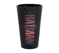 Paladone The Batman Glass, The Batman Movie Merchandise, 400 ml, 14.5 fl oz, PP9770TBM