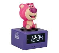 Paladone Toy Story Lotso - Reloj despertador digital con luz nocturna y música, reloj de dormitorio con licencia oficial de Disney Pixar para niños, funciona con pilas, idea de regalo divertida y