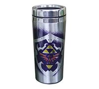 Vaso Metálico Zelda - Vaso de Viaje Doble Pared Oficial, Regalo para Gamers, 450ml