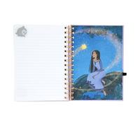 Paladone Wish Asha - Cuaderno de papelería oficial de princesas de Disney, juego de regalo, diario de tareas y actividades para niñas, incluye bolígrafo