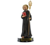 Palais du Rosaire Palacio del Rosario Estatua de San Benito de Resina14cm - Estatua de los Santos - Culto cristiano en