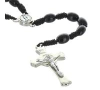 Palais du Rosaire Rosario San Benito de madera y corazón medalla San Benito - Rosarios cuerda - Culto cristiano católico de Madera, Madera