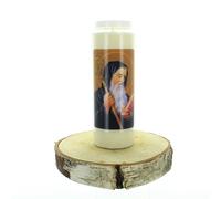 Palais du Rosaire Vela novena de San Benito 17,5 cm - Vela novena - Culto cristiano en cera vegetal