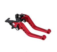 Palanca Booster, 2 palancas de embrague, mango de freno de motocicleta, palanca de embrague de freno para motocicletas, con manillar de 22 mm de diámetro (rojo)