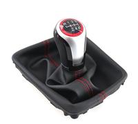Palanca Cambios Coche para Seat para León III 3 para MK3 2012 2013 2014 2015 2016 2017 Pomo De Cambio De Marchas MT 5/6 Velocidades con Funda Protectora Pomo Cambio Marchas Coche(6 Speed)