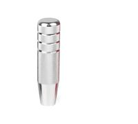 Palanca Cambios Coche Perilla De Cambio De Marchas Universal para Automóvil, De 130 Mm, Moleteada, De Aluminio, Antideslizante, para Transmisión Manual Pomo Cambio Marchas Coche(Silver)