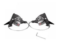 Palanca Cambios Para Bicicleta Juego Palanca Cambios Para Bicicleta 3x10/3×11/3×12 Velocidades Palanca Cambios For Pulgar Con Indicador Marcha Y Cable Freno Para Bicicleta De Carretera MTB ( Size : 3x