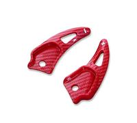Palanca Cambios Volante Para Dodge Para Challenger Para Cargador Para Durango SRT 2017-2025 Paletas cambio volante coche(Fibra de carbono roja)