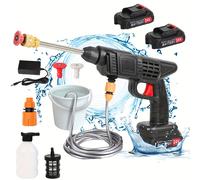 Palanca de alta presión inalámbrica de 50bar, pistola de agua pulverizada para lavado de coches, lavadora de agua a presión para batería Makita de 24V With 1 battery