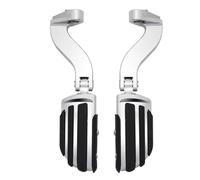 Palanca de Arranque Ajuste para Harley Davidson CVO Road King FLHR Street Electra 93-24 Kit de montaje reposapiés trasero pasajero clavijas pie motocicleta(GRAY)